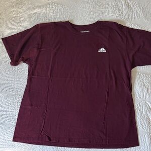 Adidas Men's Burgundy Short Sleeve Tee